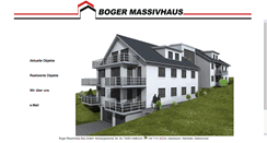 Desktop Screenshot of boger-massivhaus.de